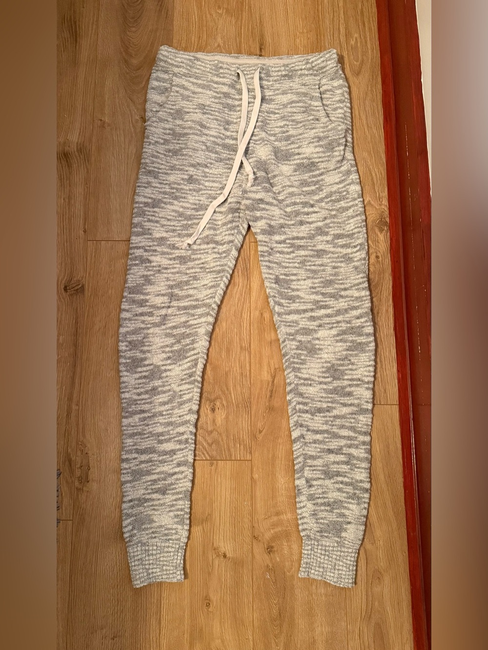 Free People Heather Gray Knit Joggers